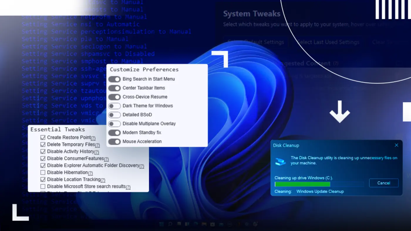 windows debloating tools are basically useless