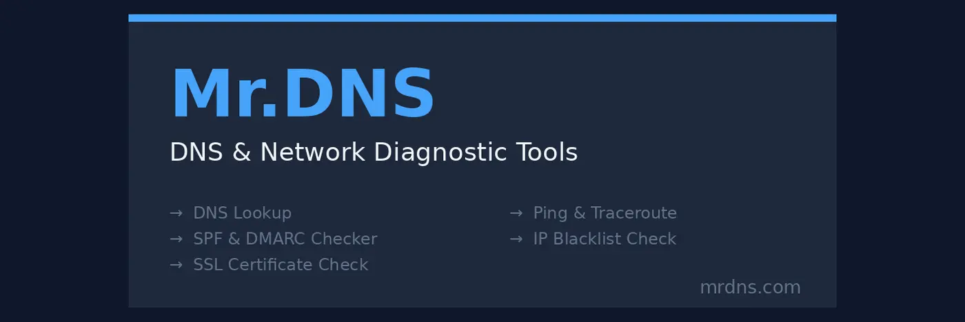 free fast diagnostic tools for dns email authentication and network security