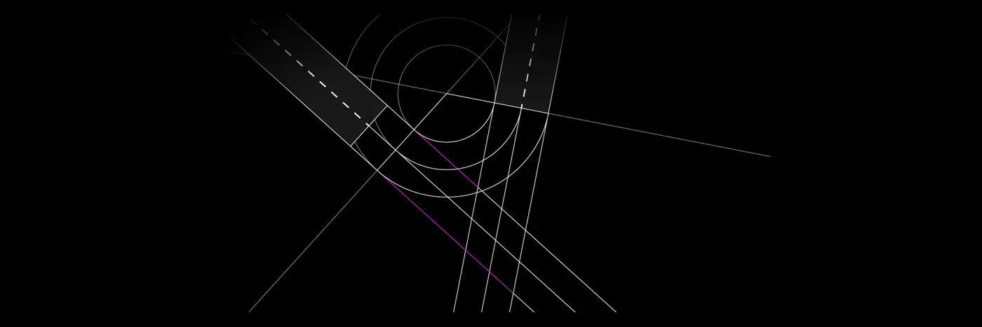 the simple geometry behind any road