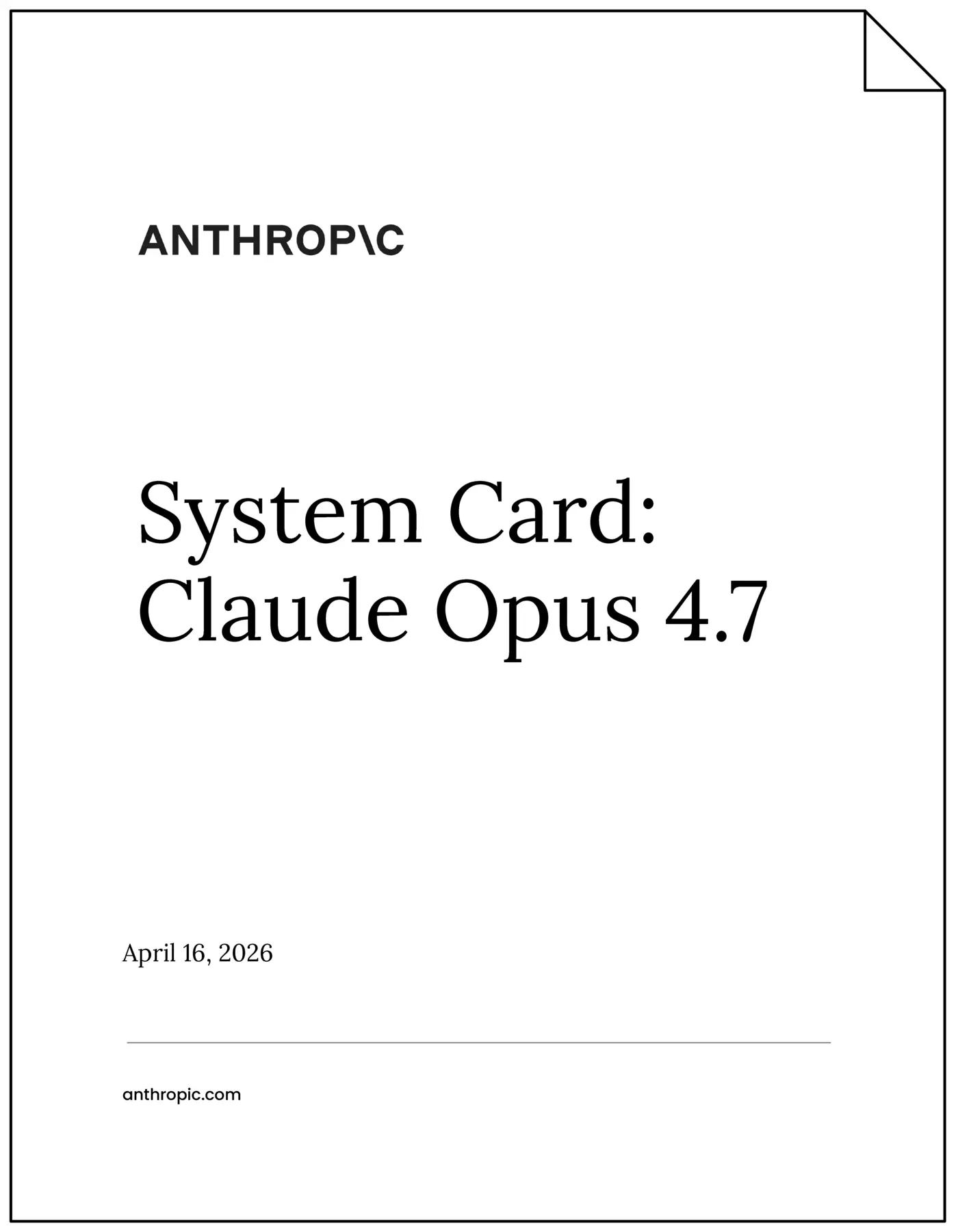claude opus 47 model card