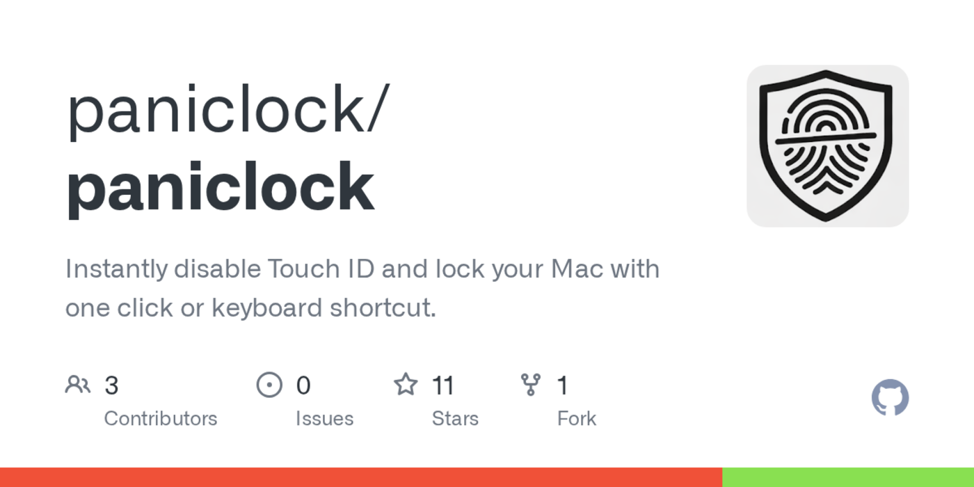 show hn paniclock close your macbook lid disable touchid gt password unlock