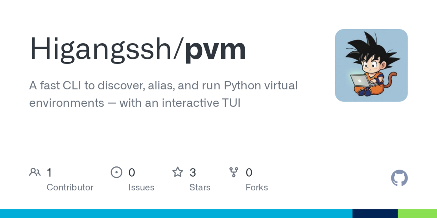 show hn pvm a tui to browse and run commands across multiple python venvs
