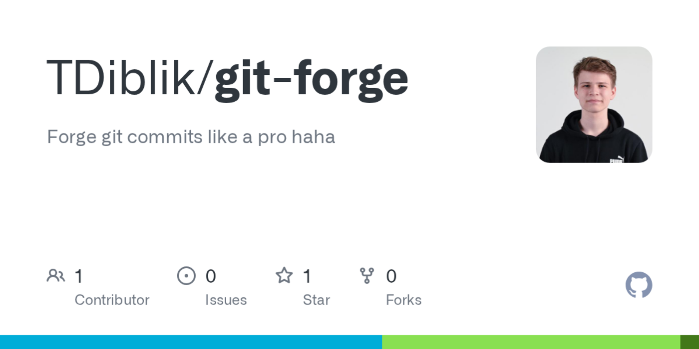 show hn i built a cli to fake git commits