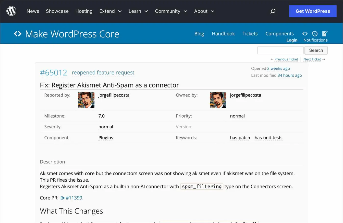 matt mullenweg overrules core committers puts akismet on wp 7x27s connector list