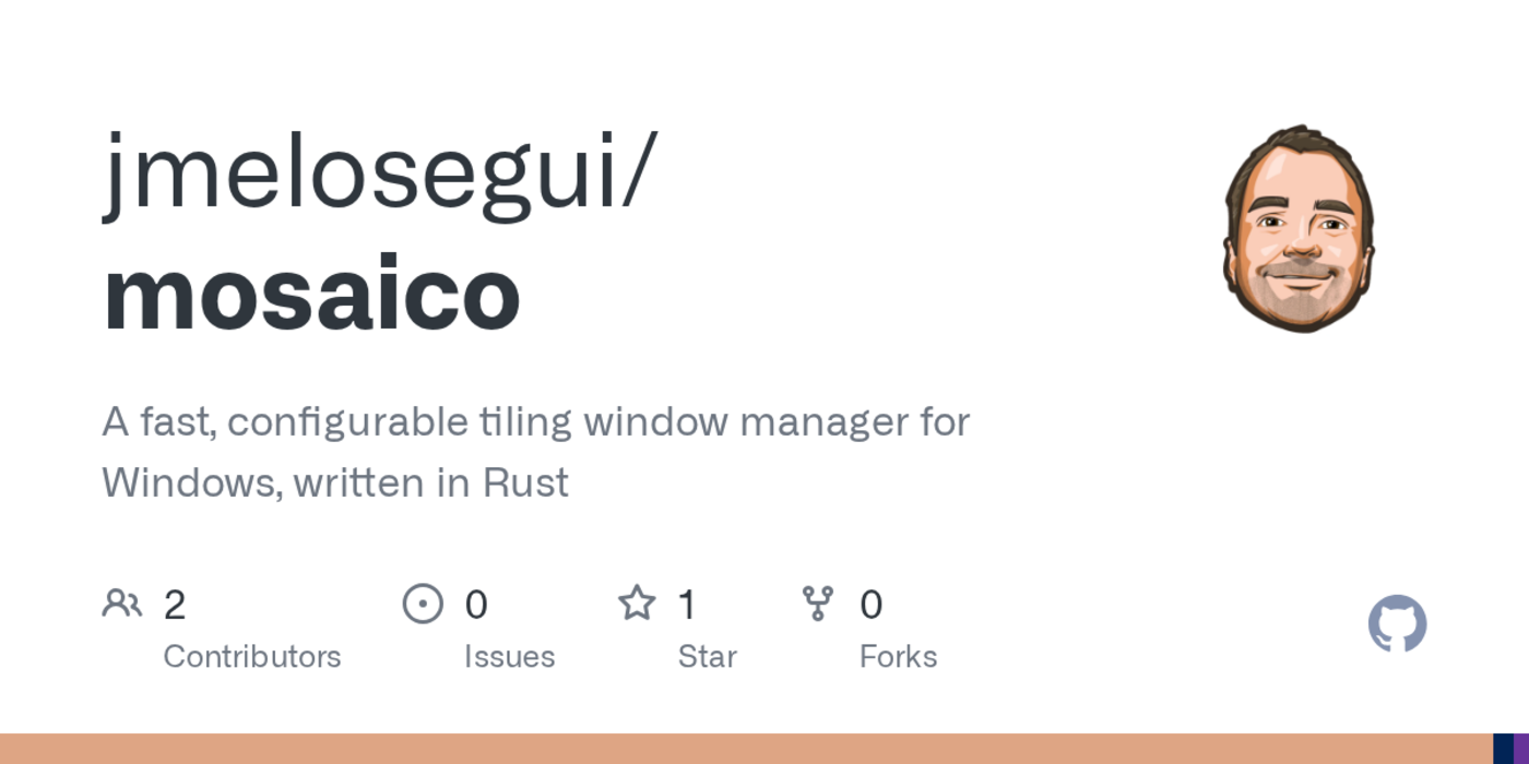 mosaico a fast configurable tiling window manager for windows