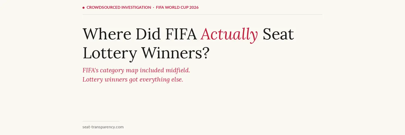 where did fifa seat lottery winners