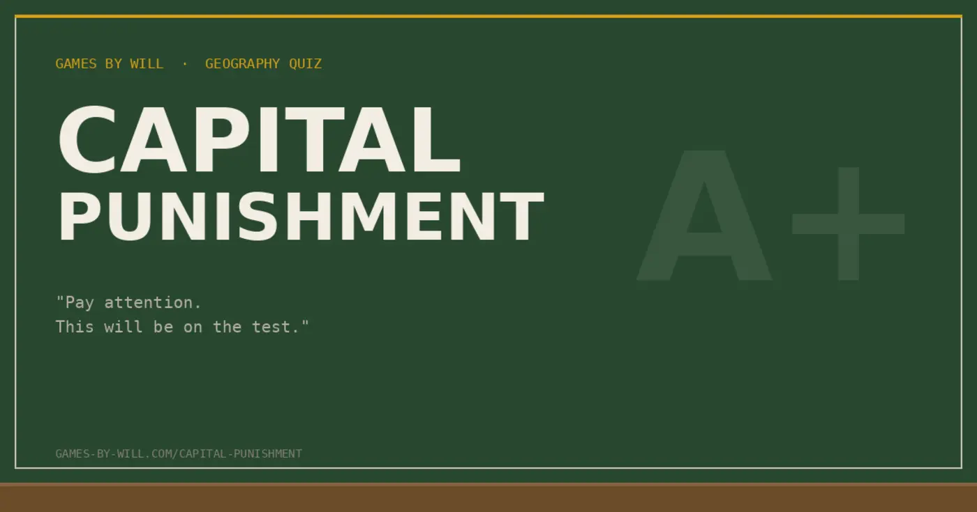 quotcapital punishmentquot trivia game