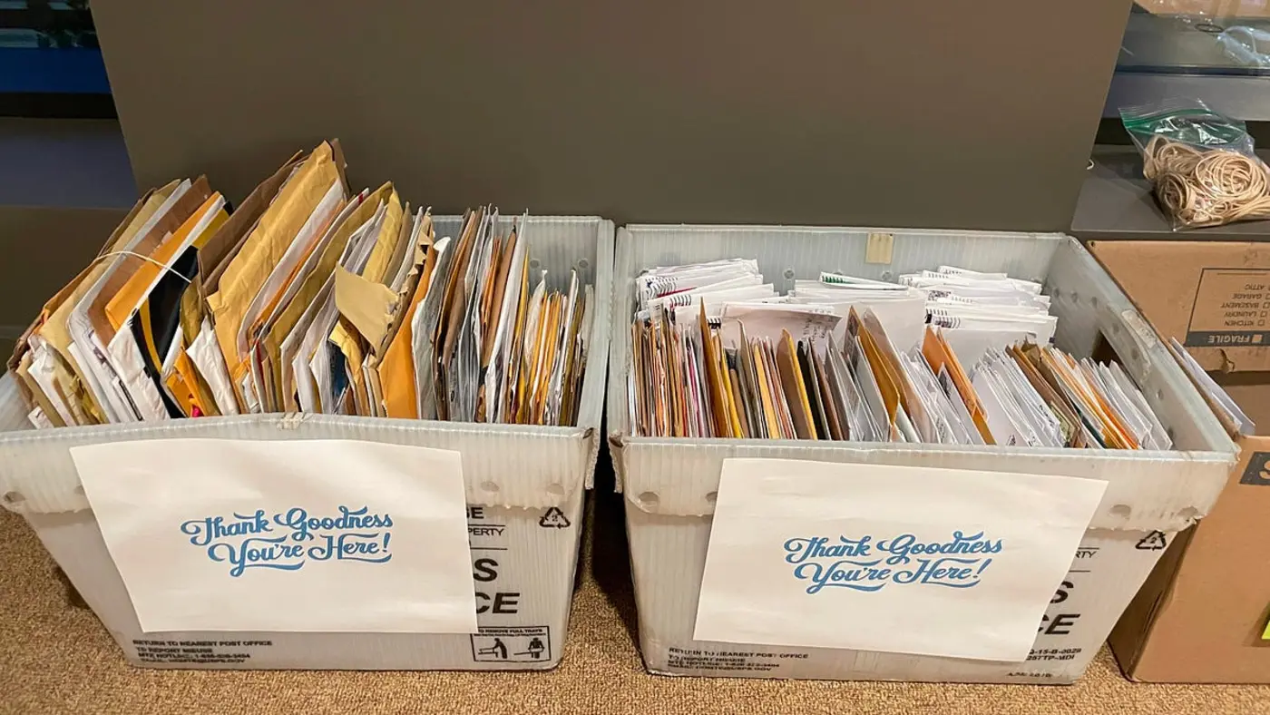 the mail sent to a video game publisher