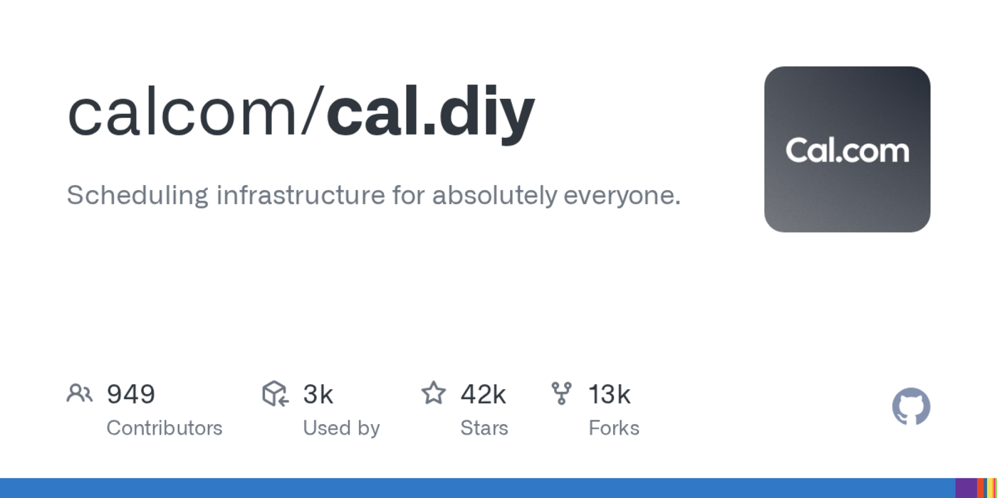 caldiy opensource community edition of calcom