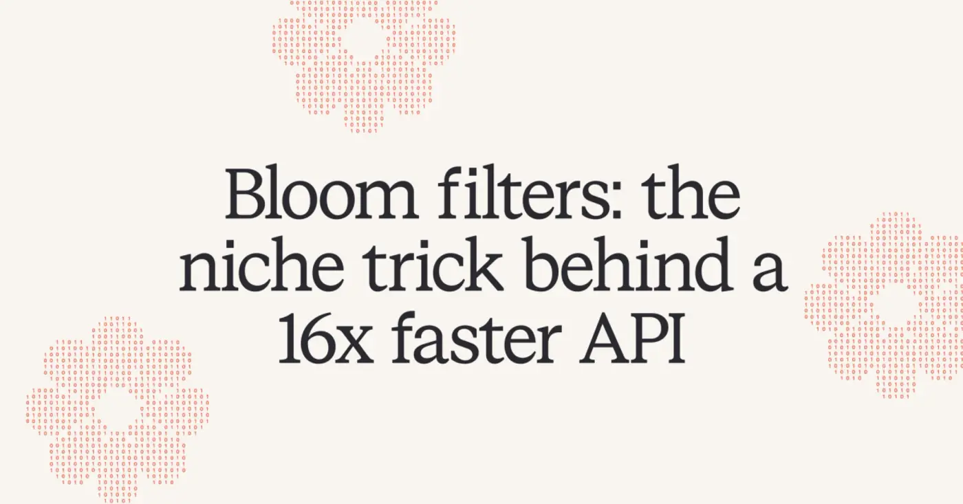bloom filters the niche trick behind a 16 faster api blog incidentio