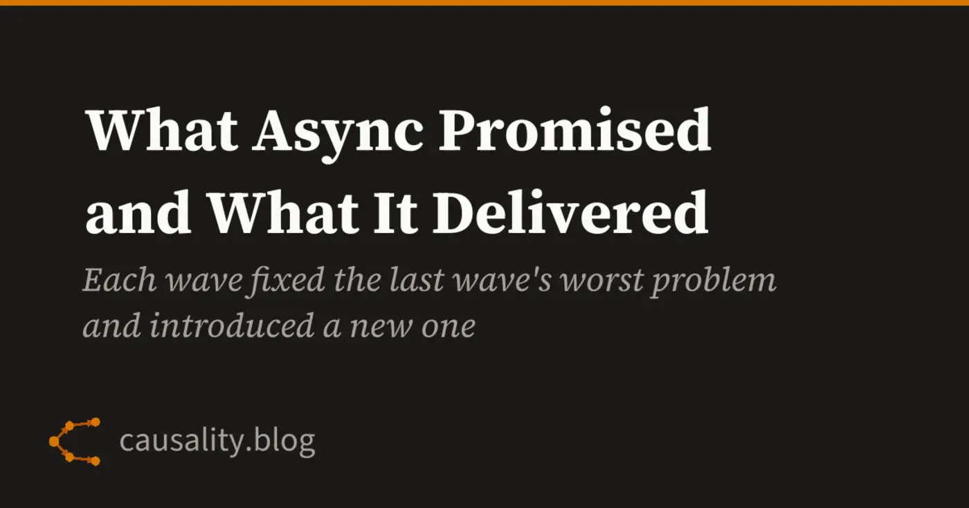 what async promised and what it delivered