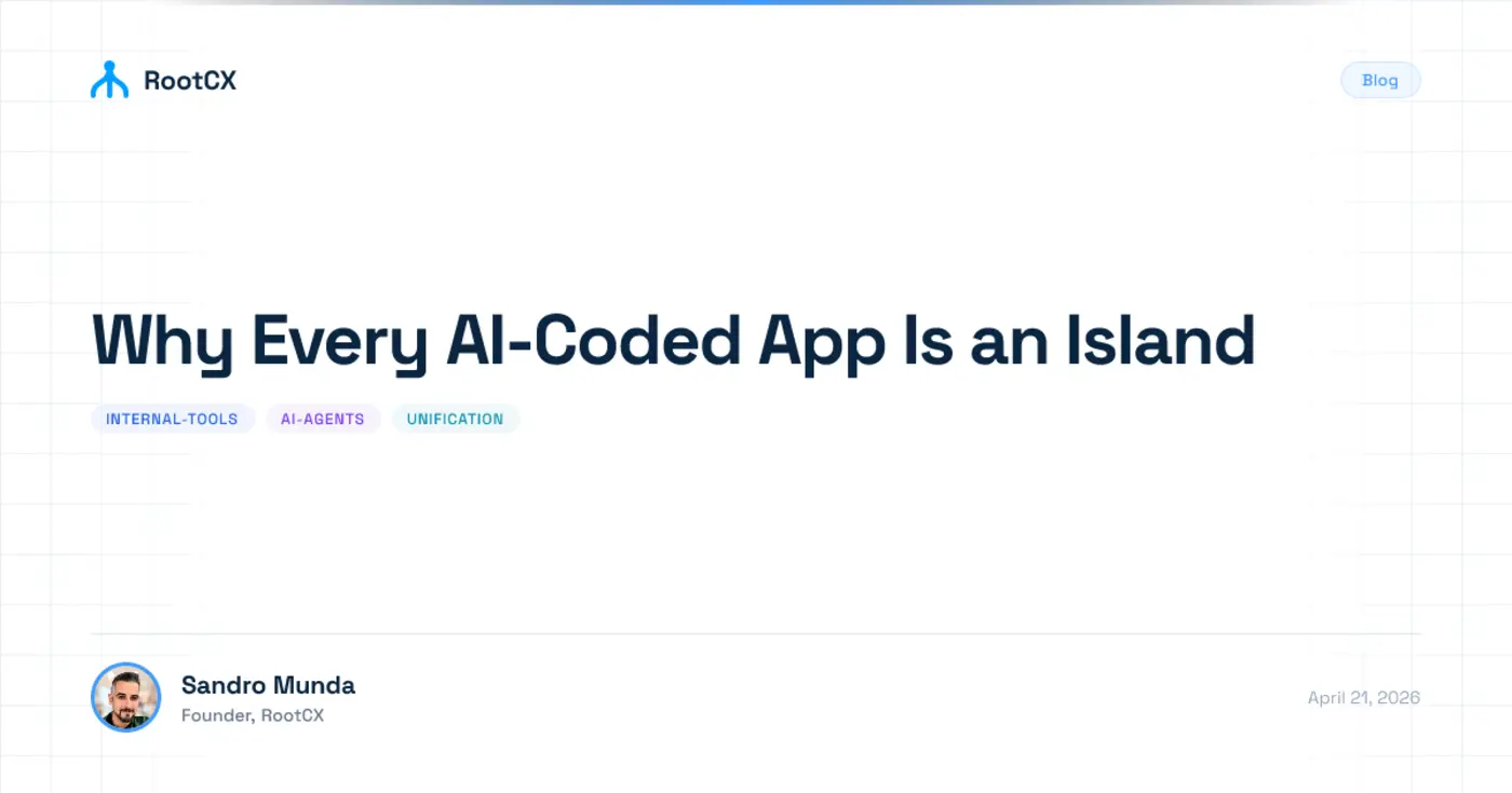 why every aicoded app is an island