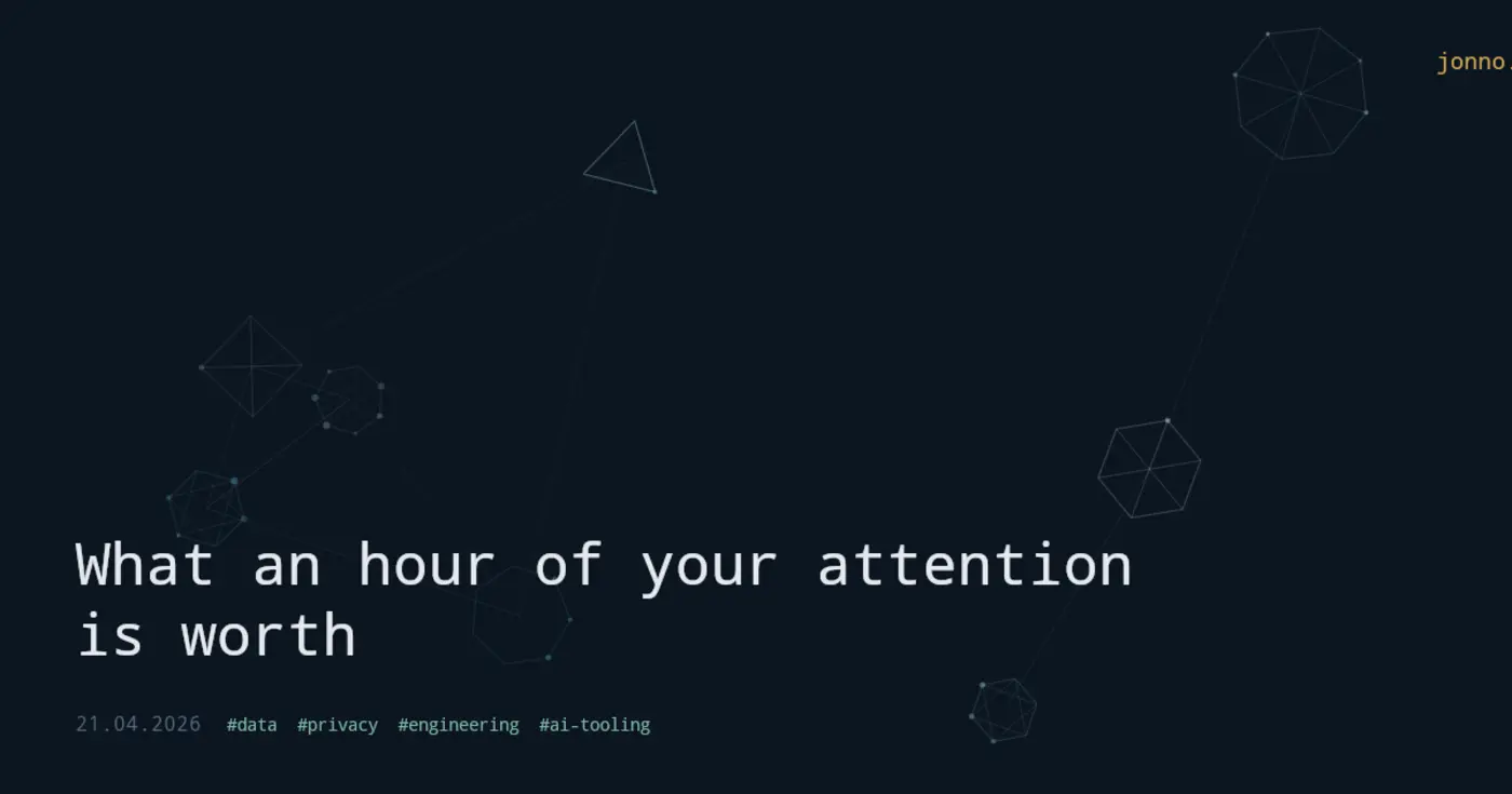 what an hour of your attention is worth