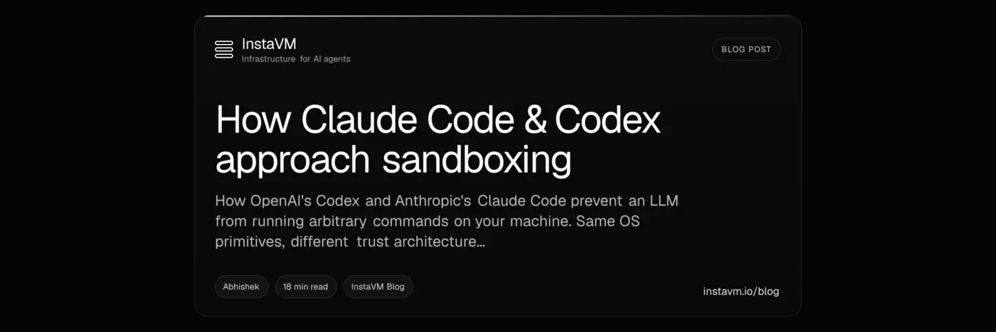 how claude code and codex approach sandboxing
