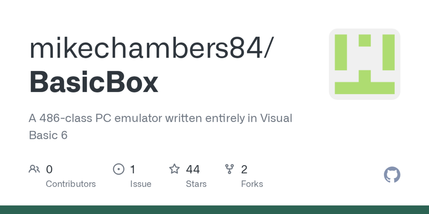 basicbox an x86 pc emulator written in visual basic 6