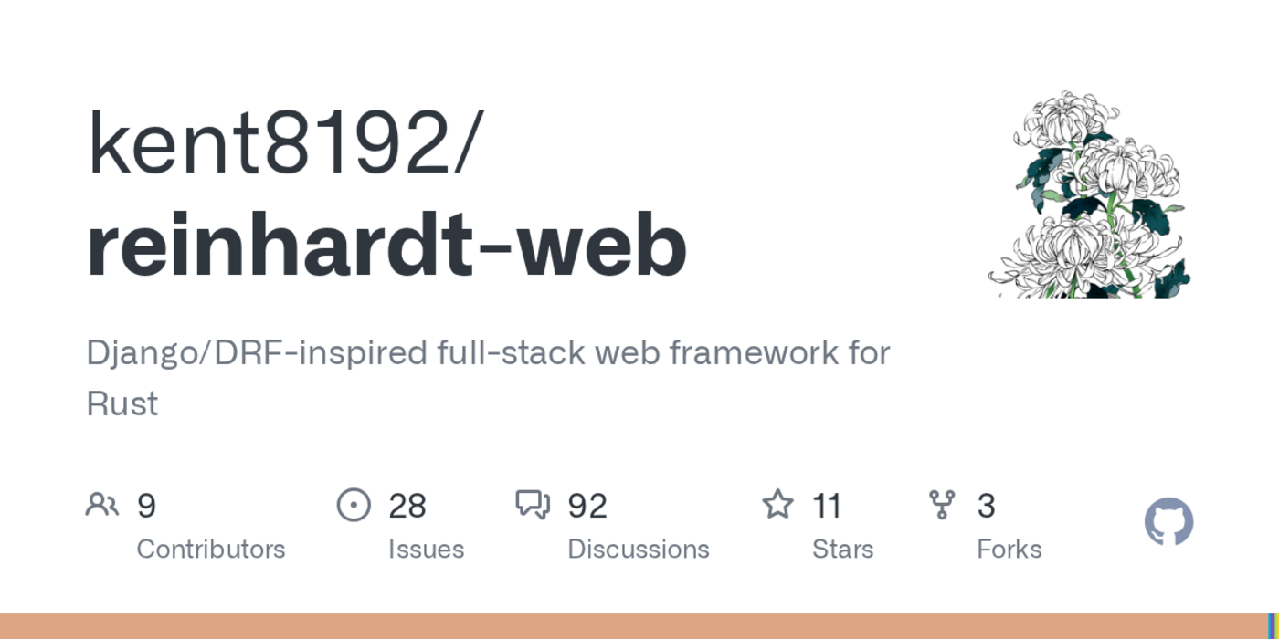show hn reinhardt djangostyle rust framework wasmssr from one dsl