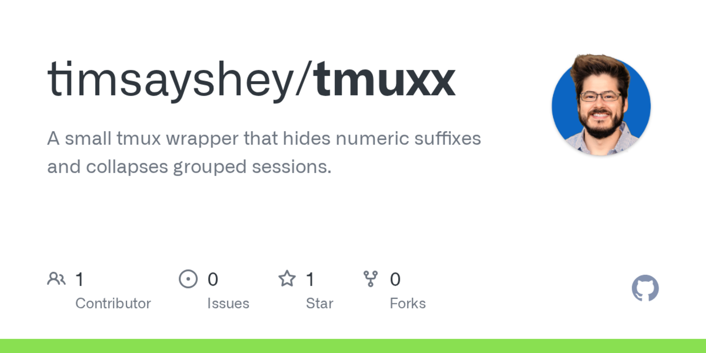 show hn tmuxx simpler tmux fewer keystrokes no duplicate groups