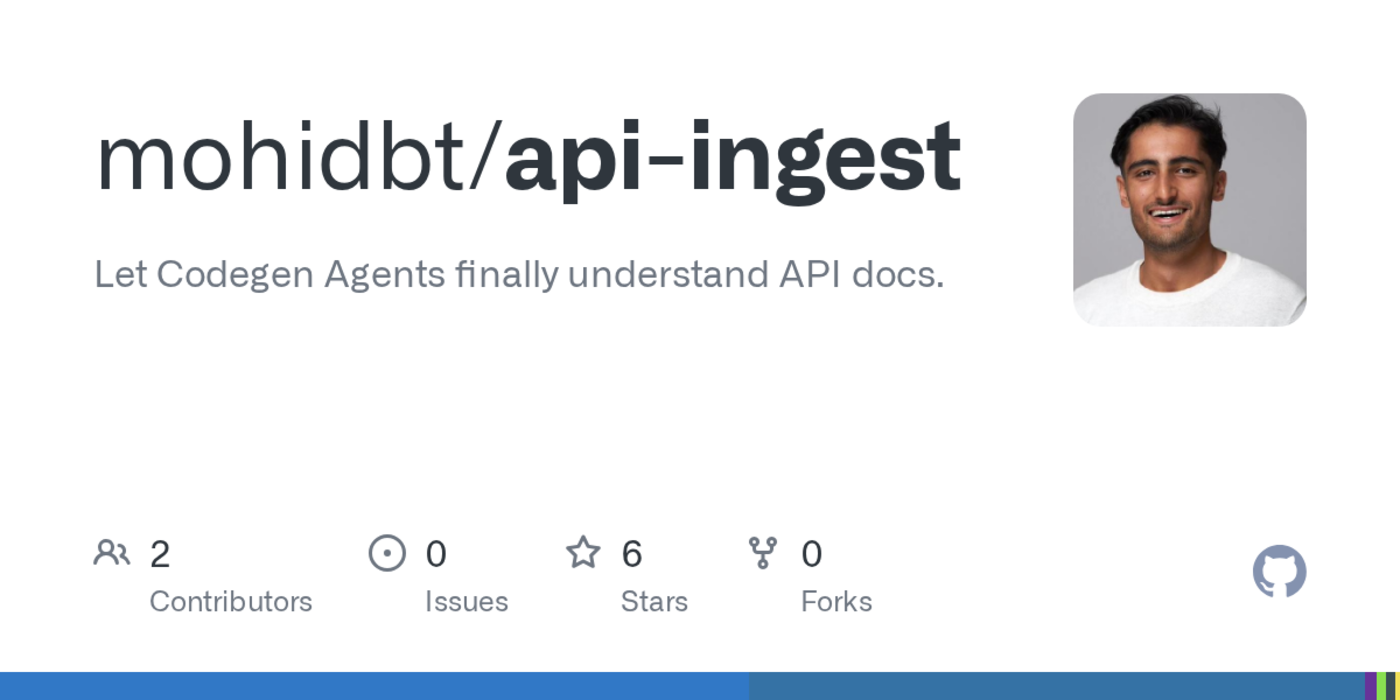 show hn api ingest agentic search in api docs