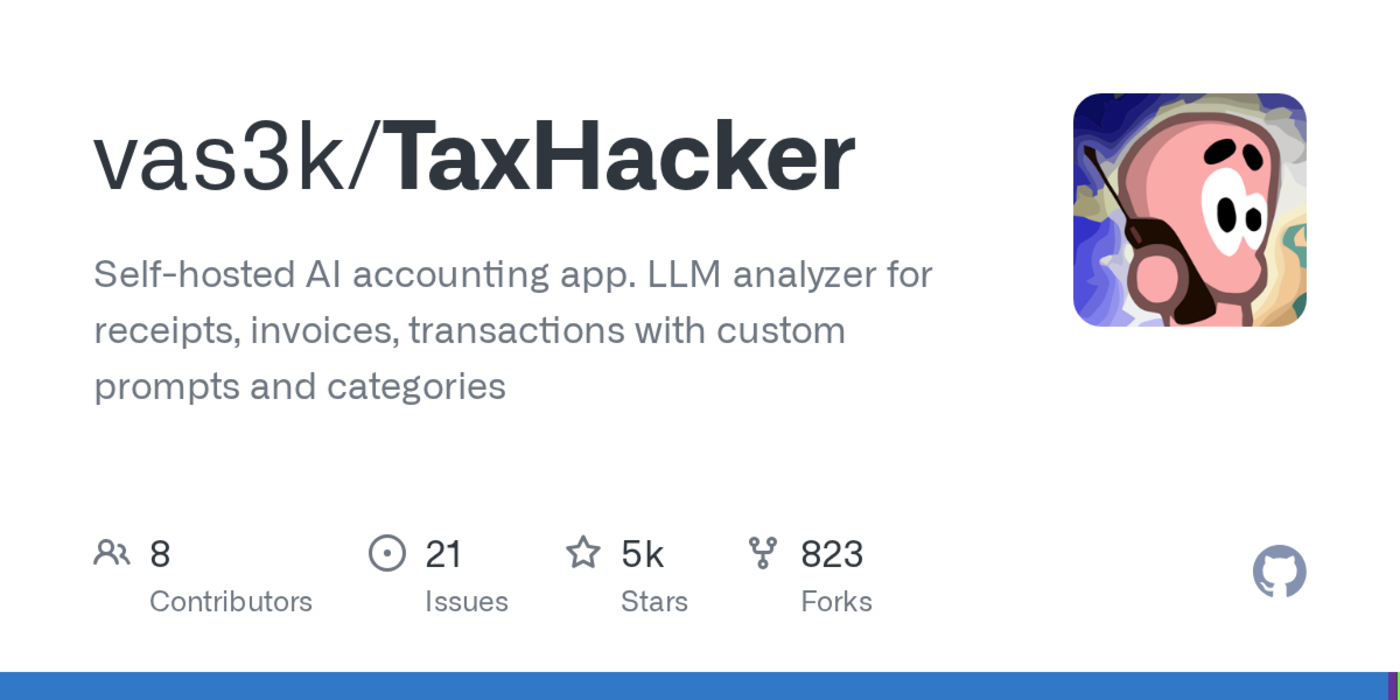 taxhacker selfhosted ai accounting app