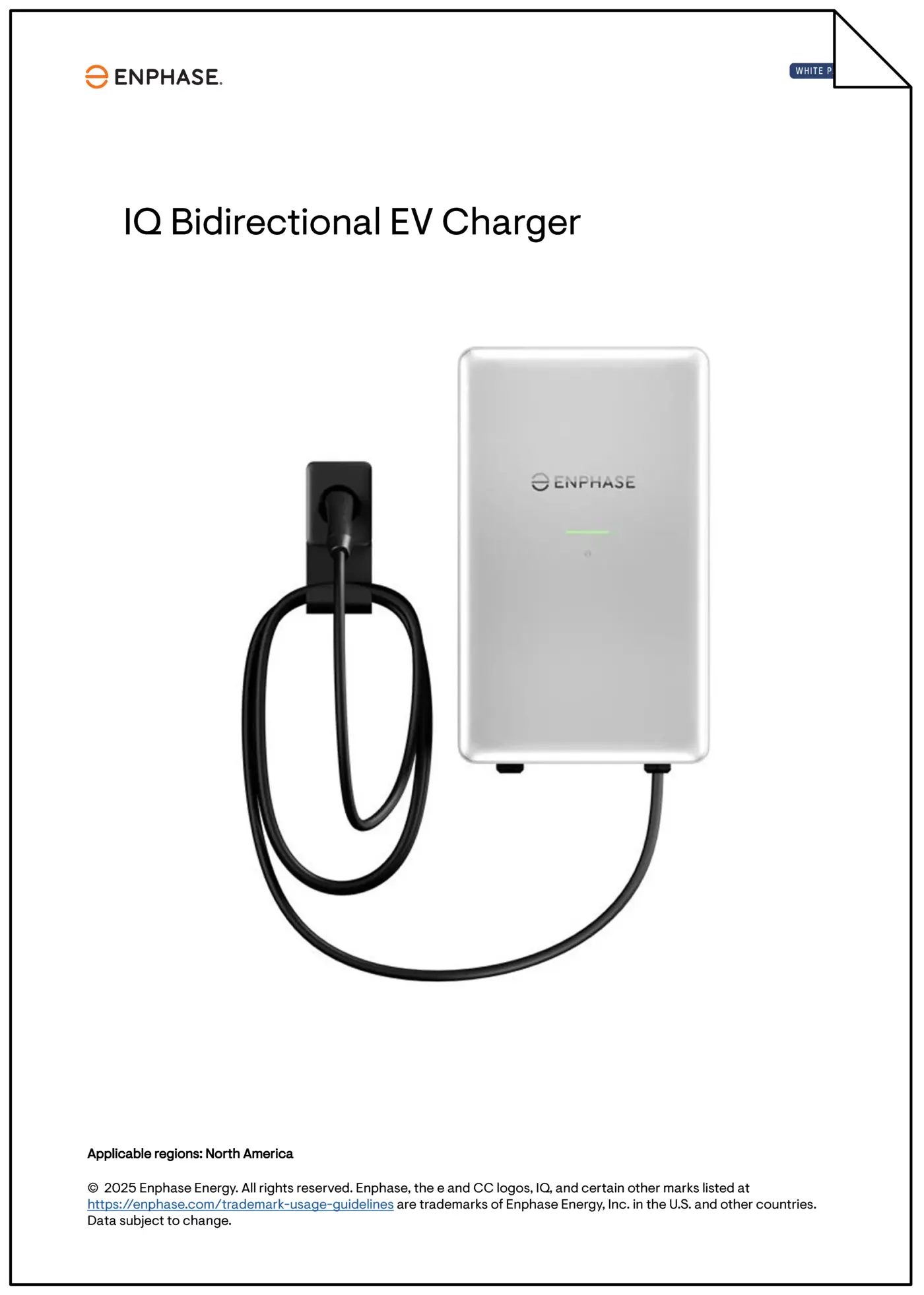 white paper enphase universal bidirectional ev charger