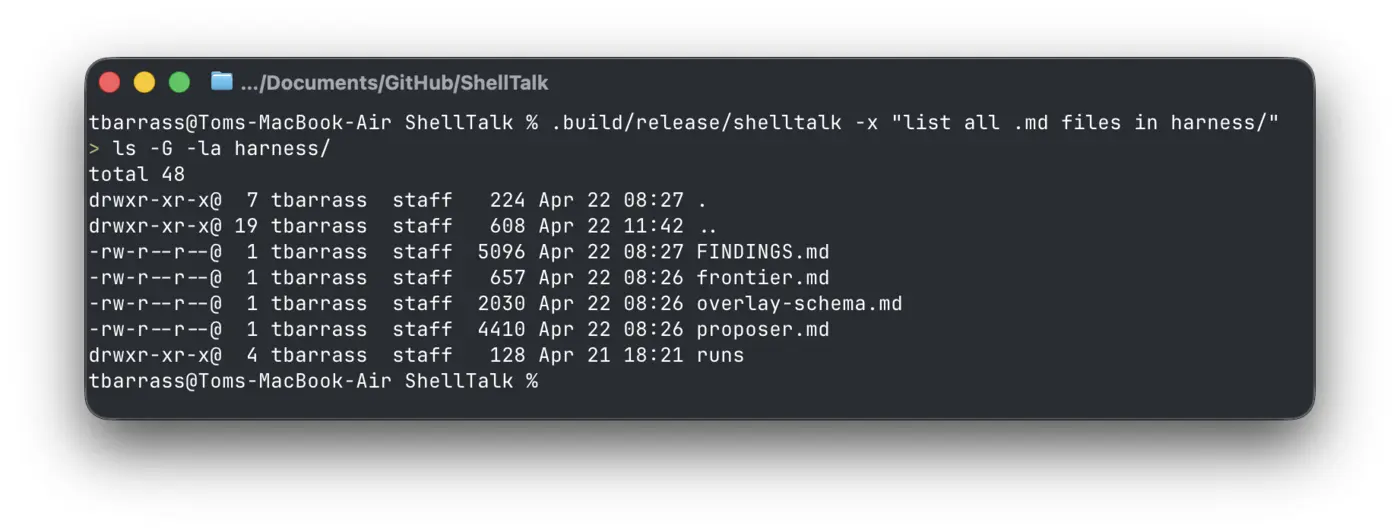 show hn shelltalk brings deterministic texttobash