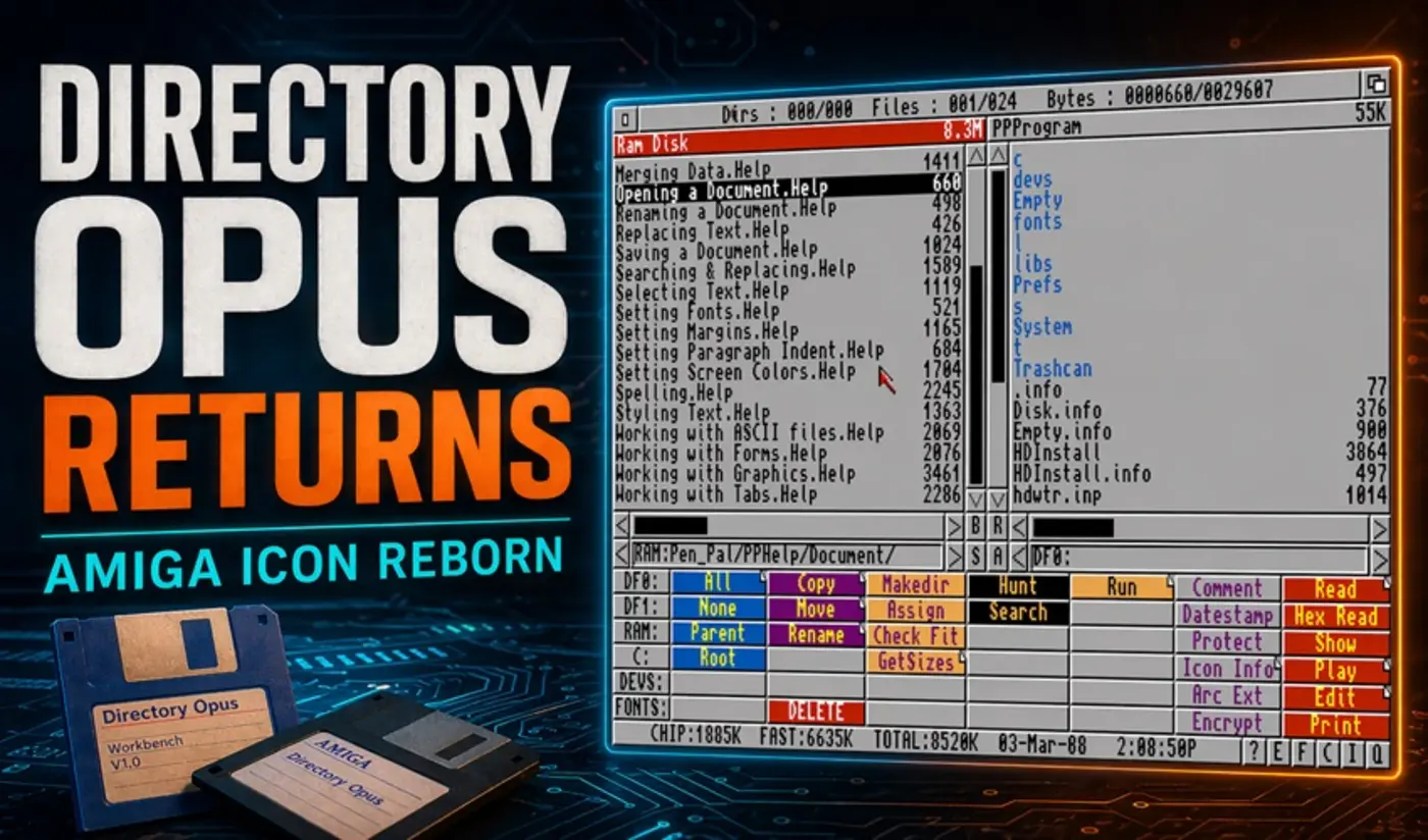 the return of directory opus amigax27s legendary file manager gets new life