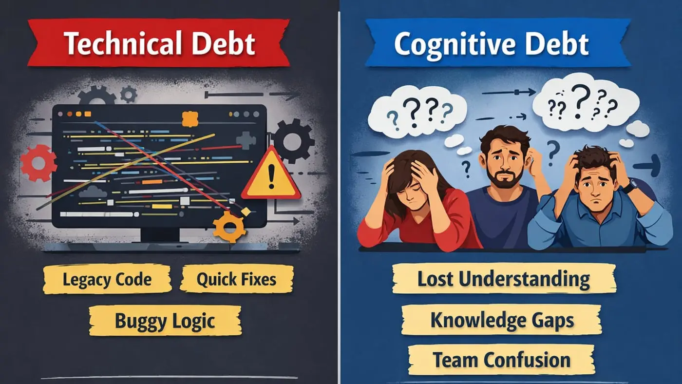 cognitive debt the hidden risk in aidriven software development