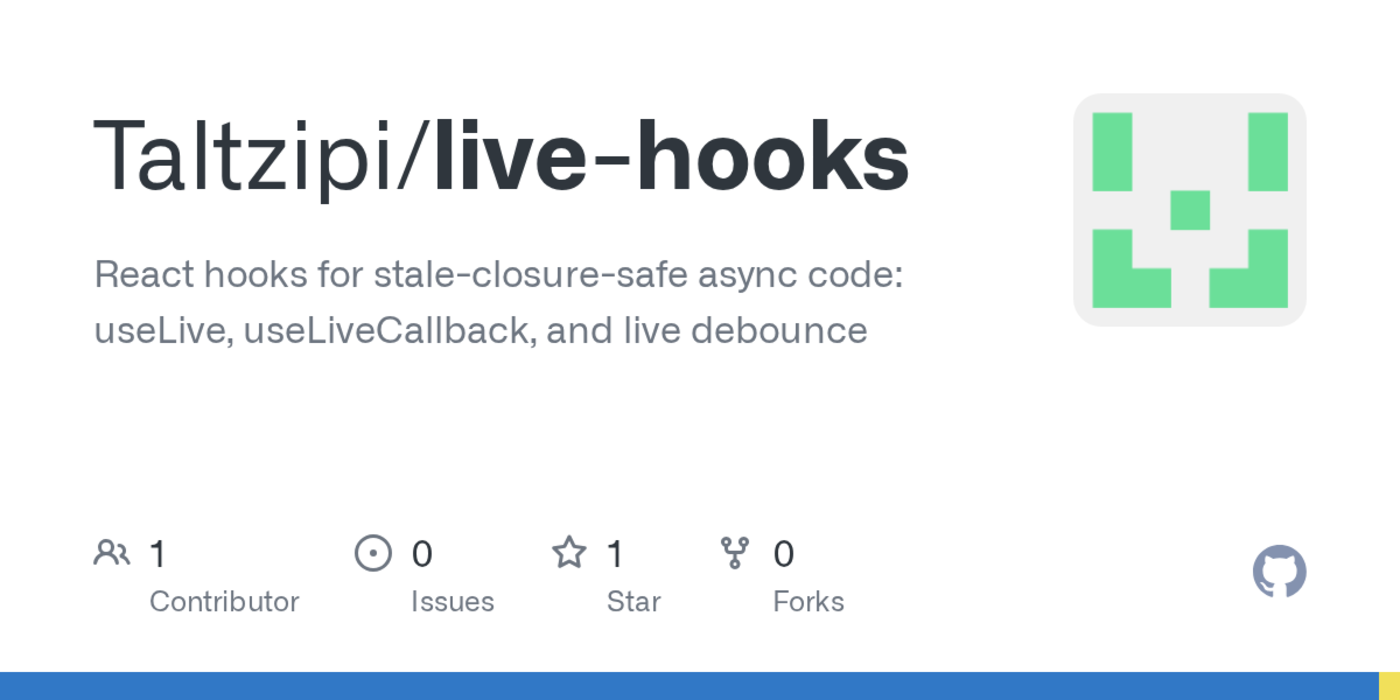 live hooks simple missing patterns for predictable hooks in async react code