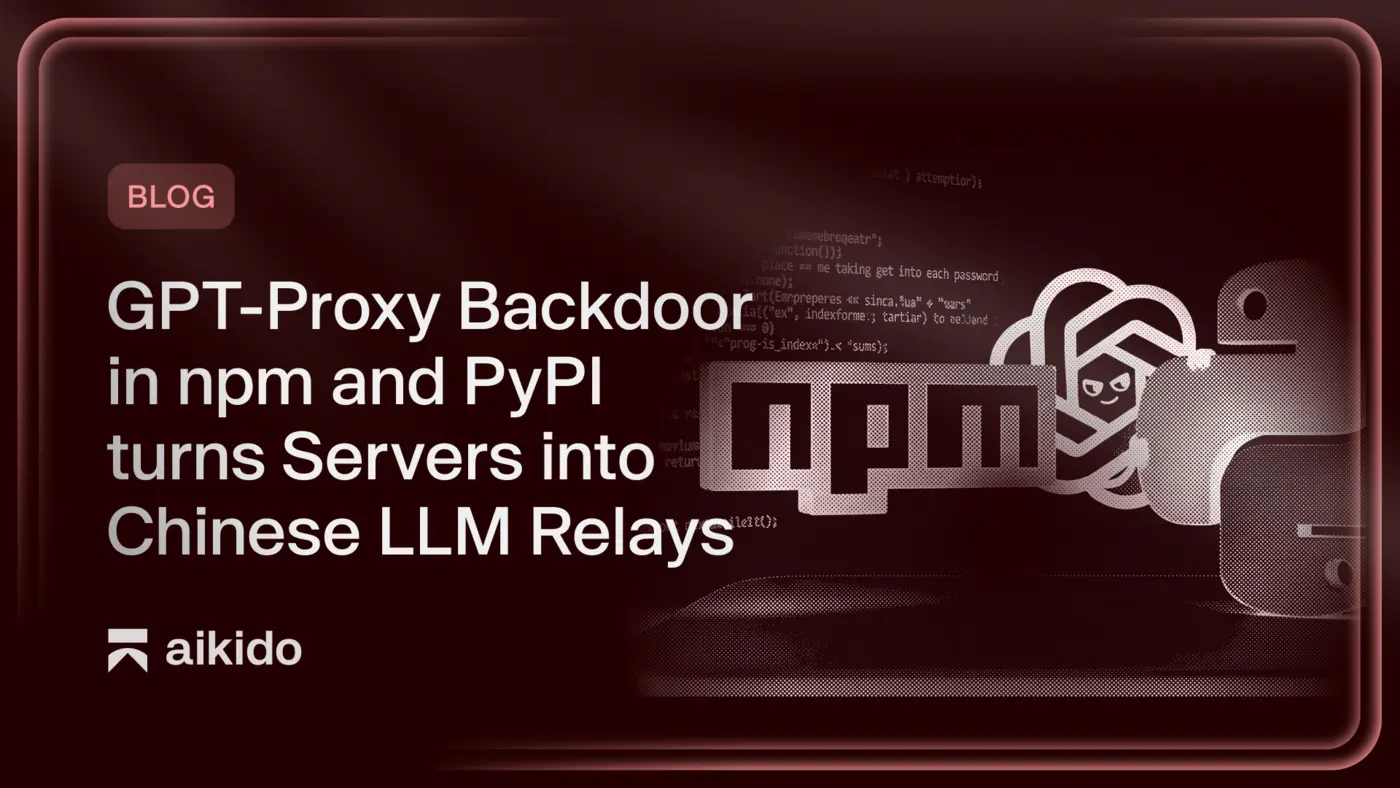 gptproxy backdoor in npm and pypi turns servers into chinese llm relays