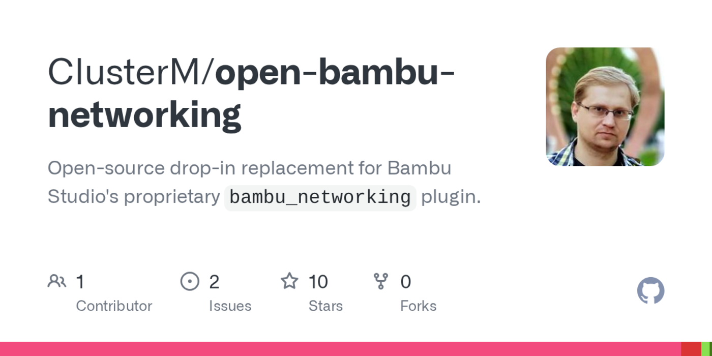 open source replacement for bambu studiox27s network plugin