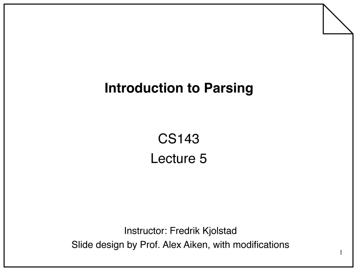 introduction to parsing pdf