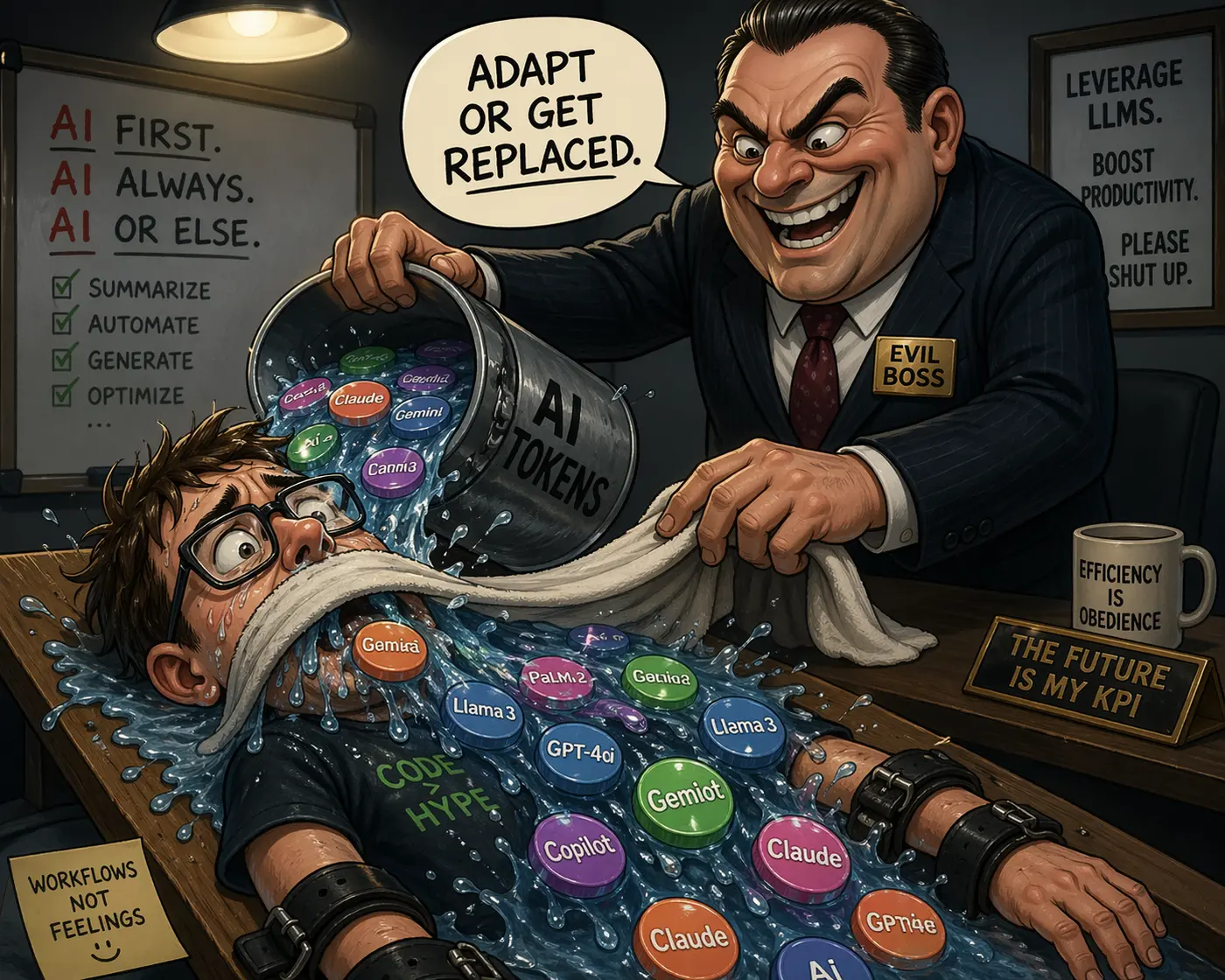 they will force you open source maintainers to drink the gasoline