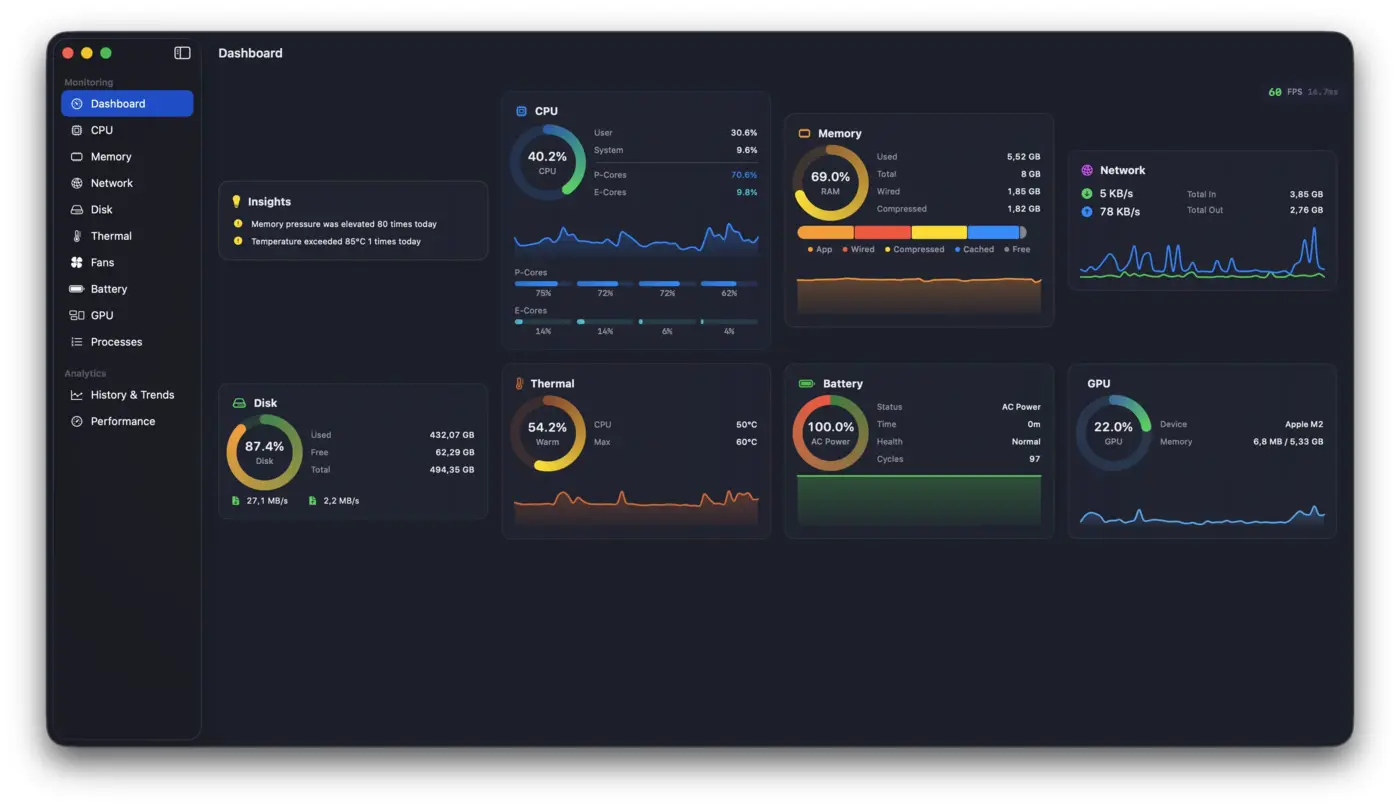 macpulse macos system monitor and performance logging