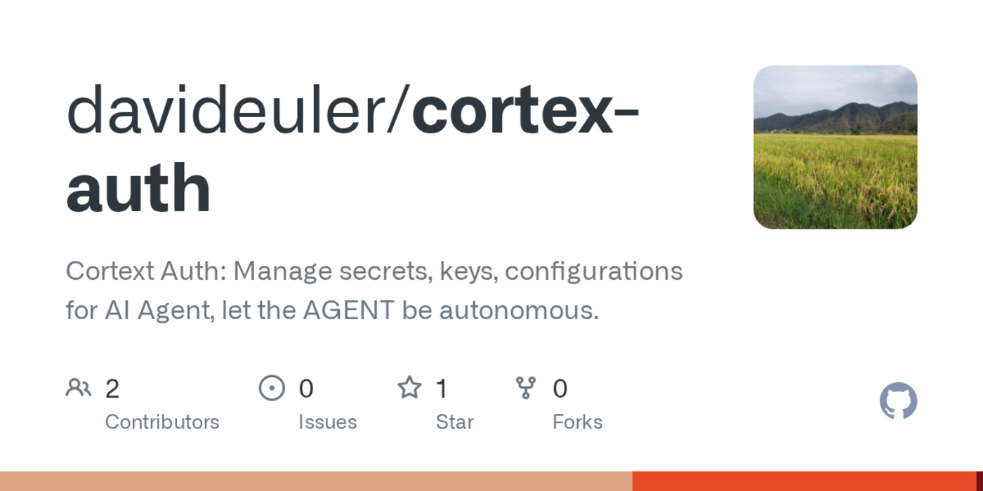 cortex auth rust secrets vault for ai agents execbased injection