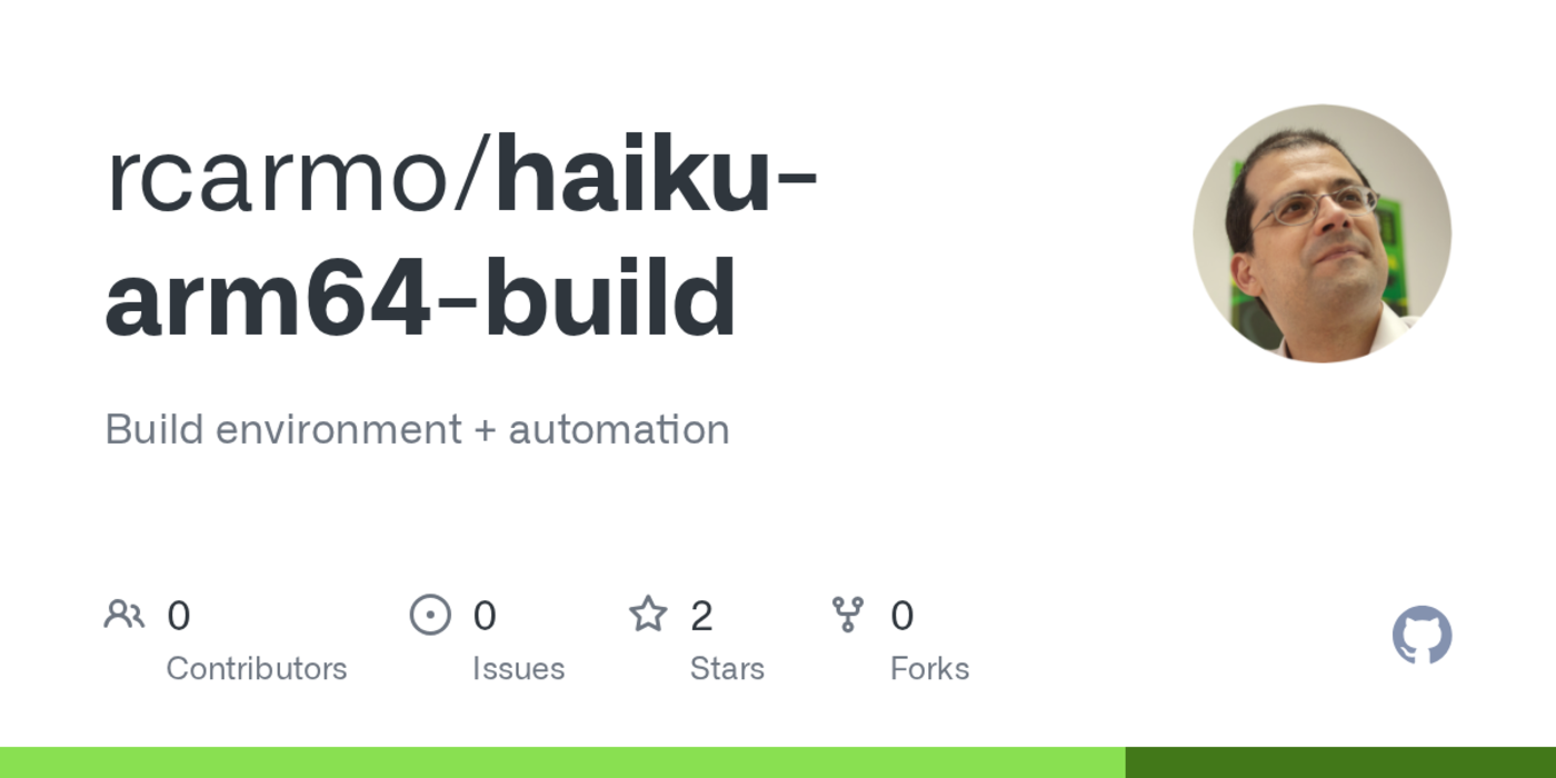 rcarmohaikuarm64build build environment and automation