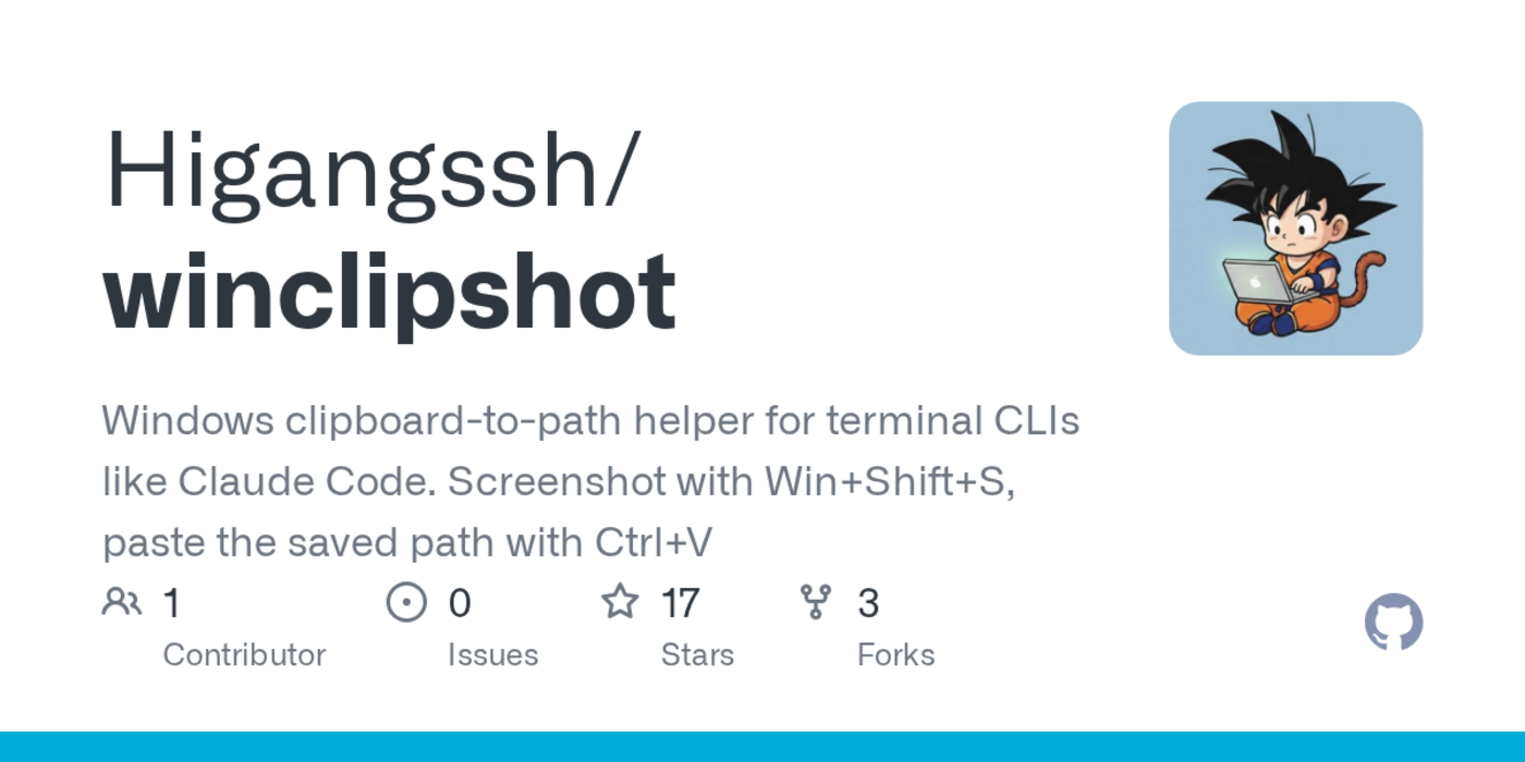 show hn winclipshot ctrlv a winshifts screenshot into your terminal