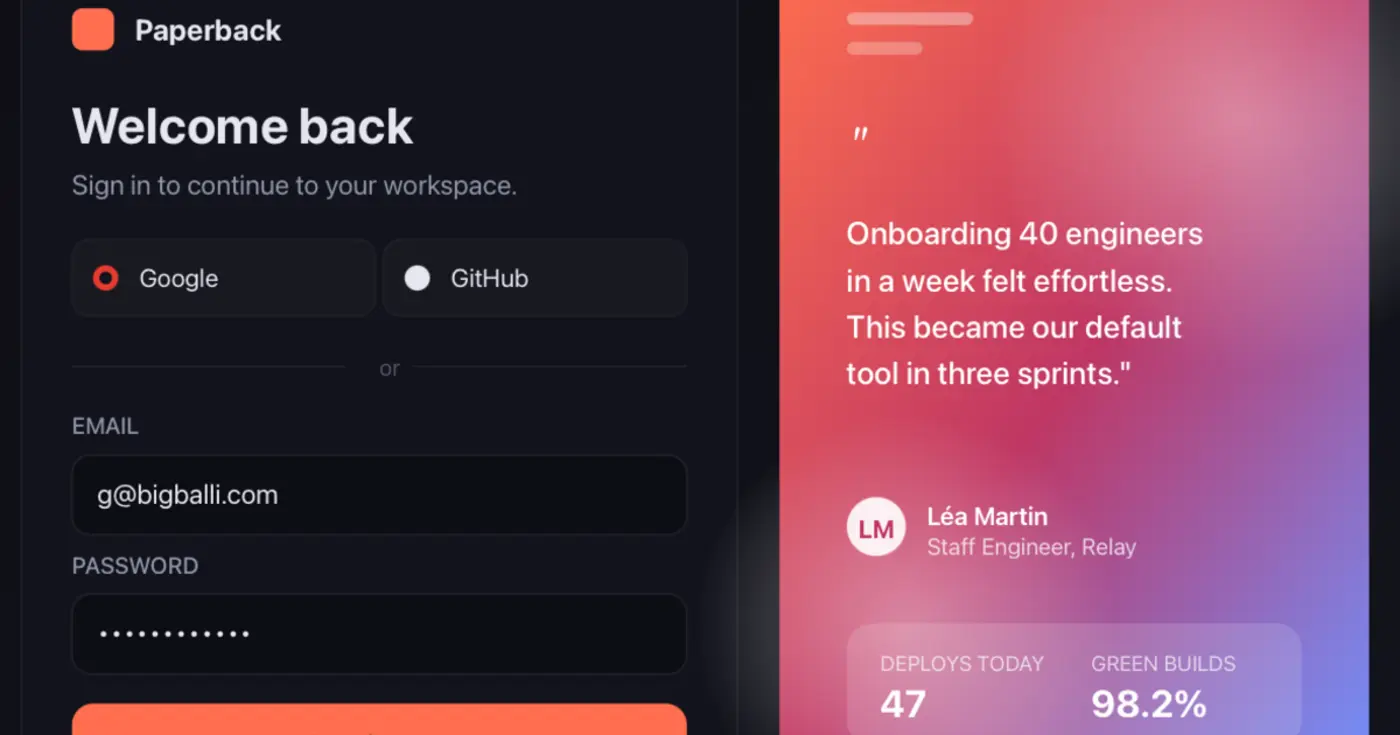 paperback generative ui rendered on device no pixel stream no server gpu