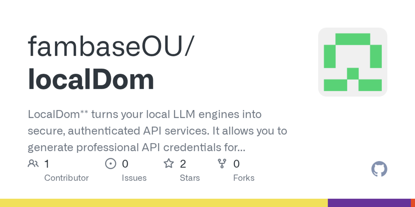 localdom generate apikey for local llm