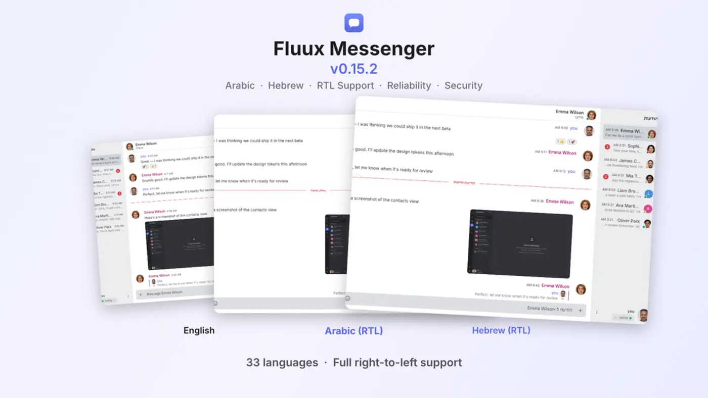 fluux messenger 0152 a modern cross platform xmpp client typescript