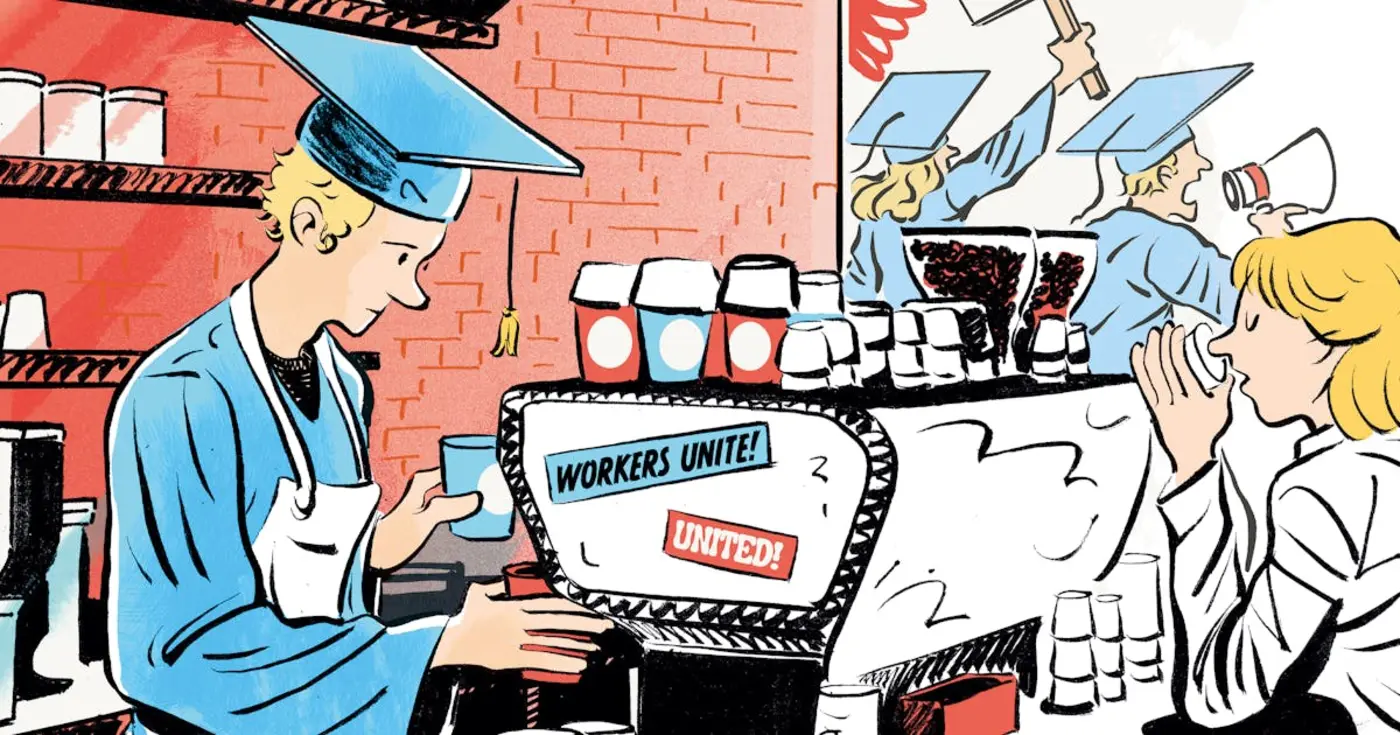 the disillusioned college grads turning to the labor movement