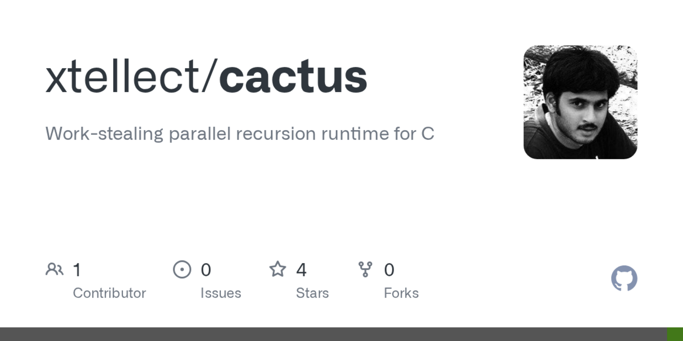 cactus a workstealing parallel recursion runtime for c