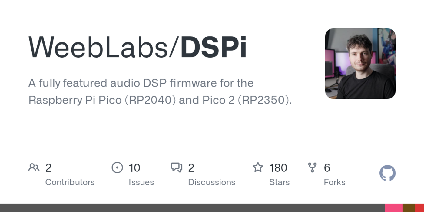 fully featured audio dsp firmware for the raspberry pi pico