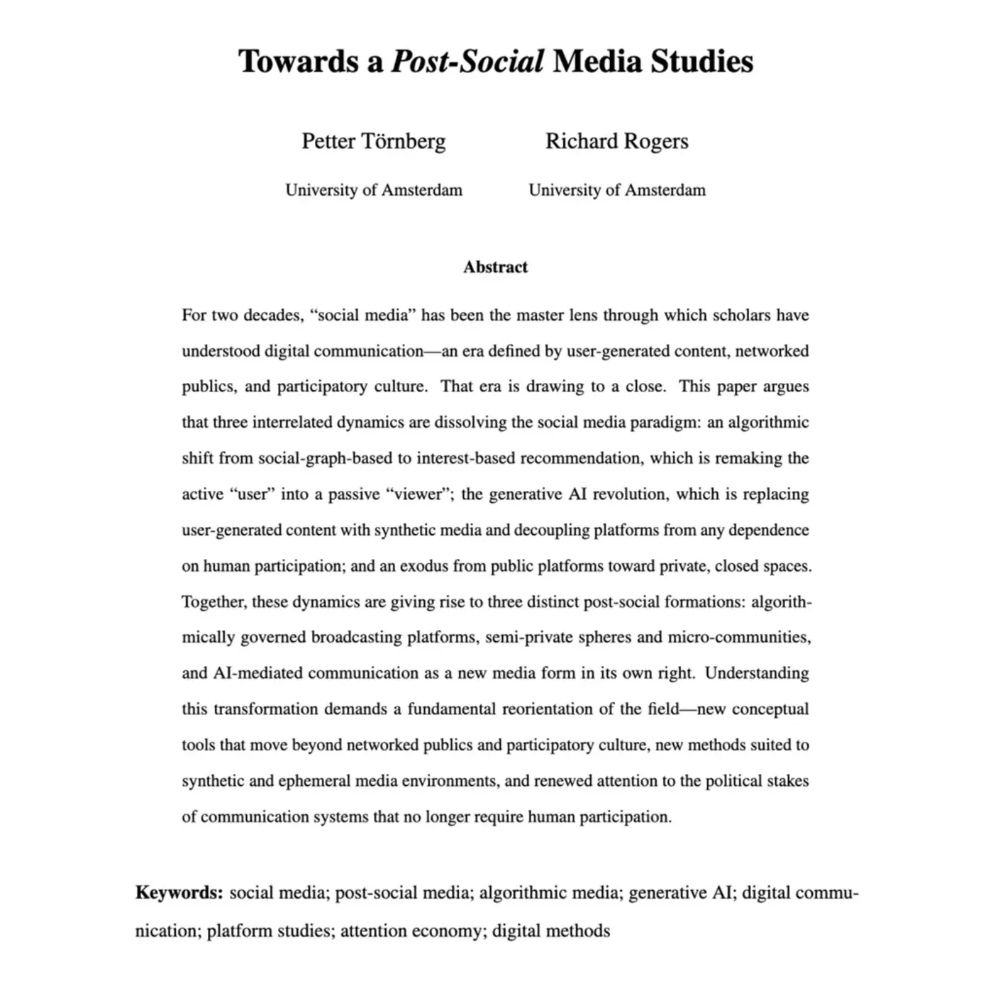 social media is no longer social