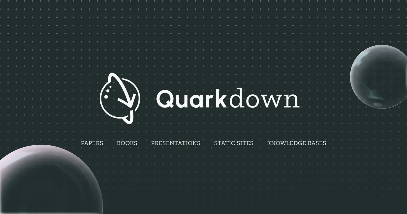 quarkdown markdown with superpowers