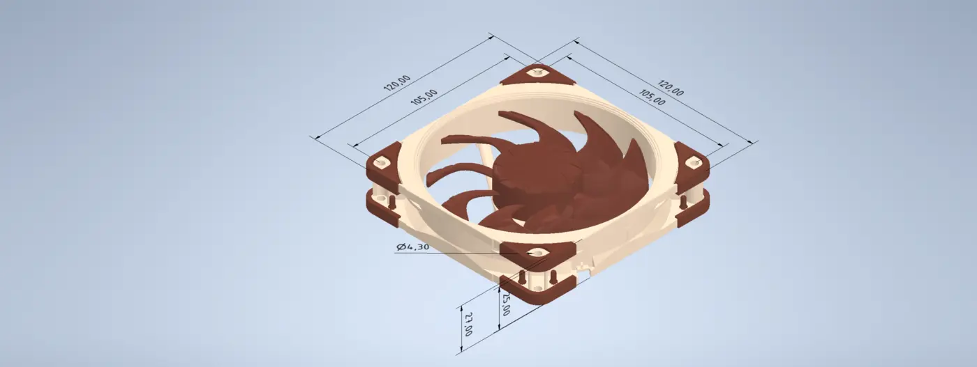 noctua releases official 3d cad models for its cooling fans
