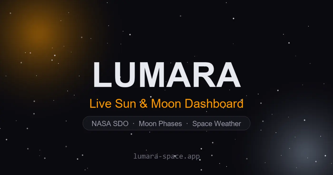 show hn live sun and moon dashboard with nasa footage