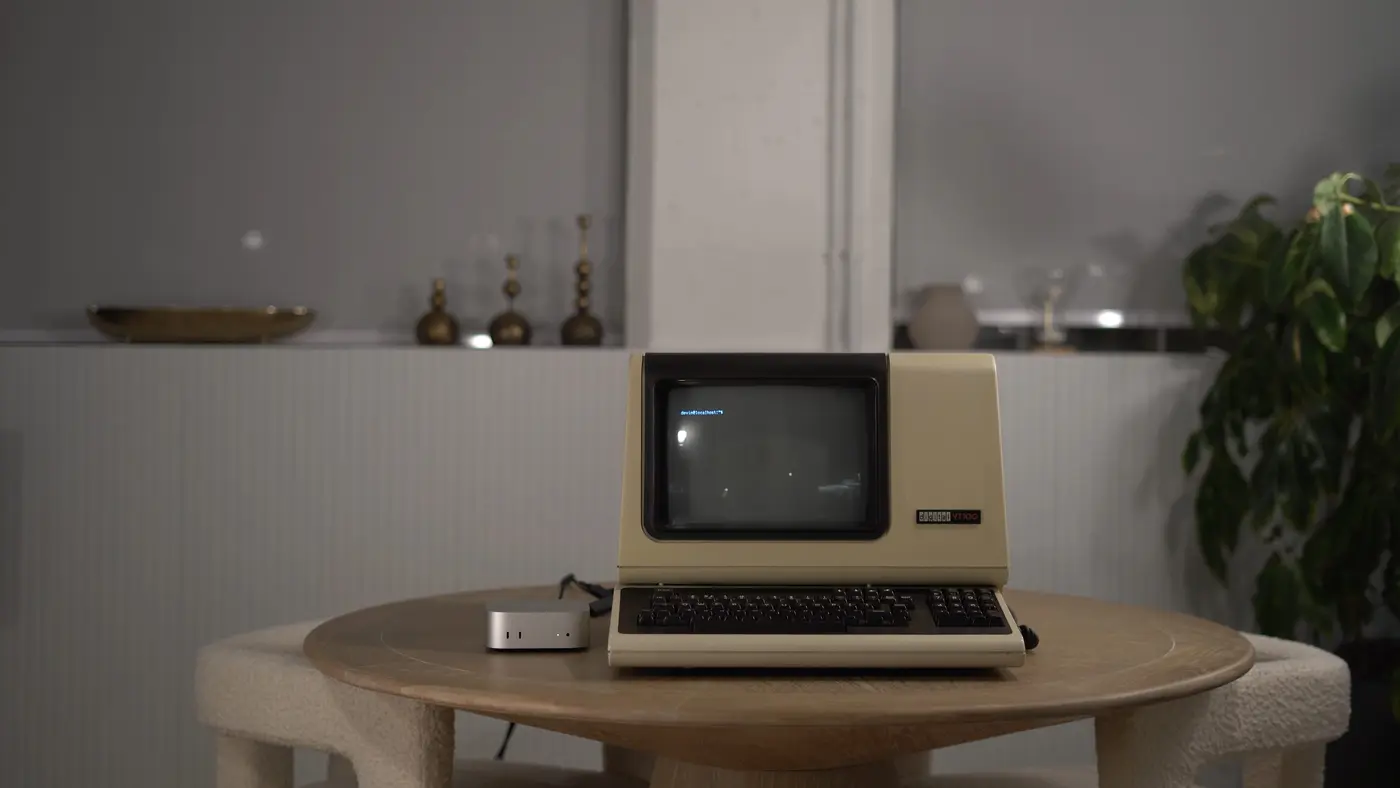 using a 1978 terminal in 2026 dec vt100