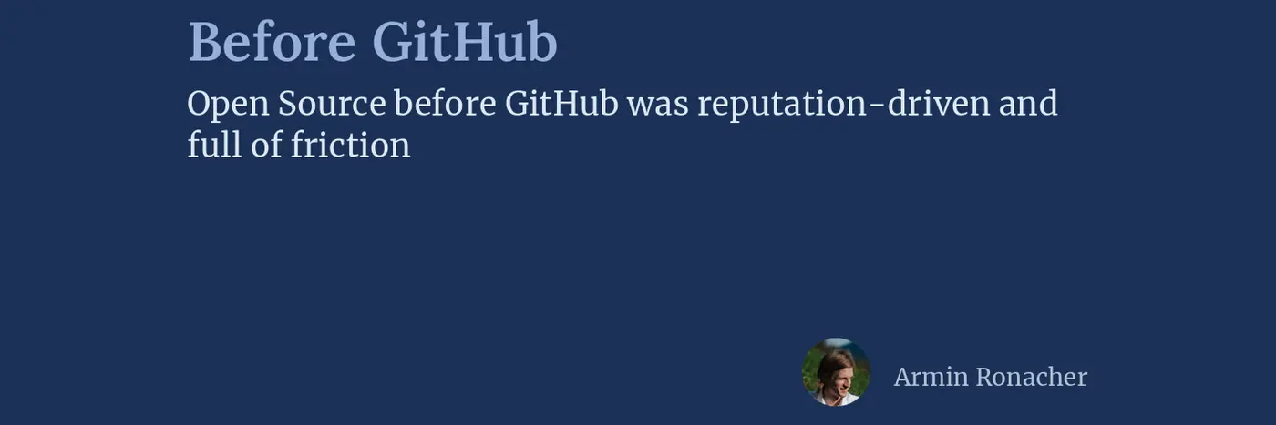 before github