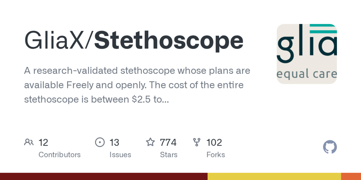 an opensource stethoscope that costs between 25 and 5 to produce