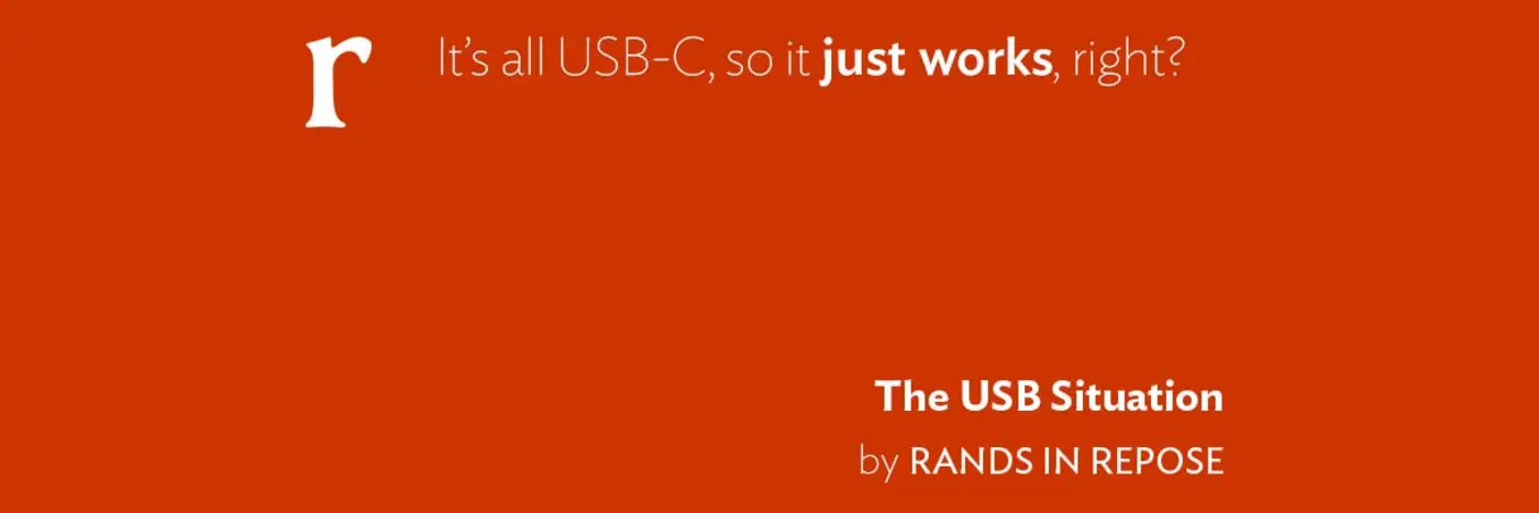 the usb situation